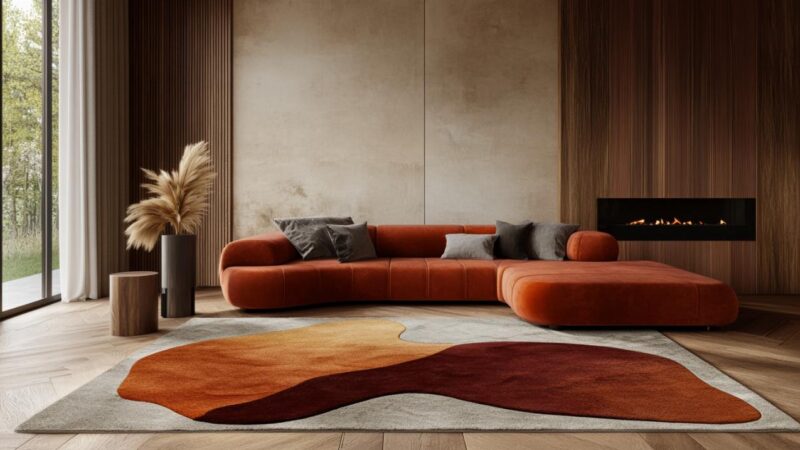 L’originalité d’un tapis de forme irrégulière pour sublimer votre intérieur