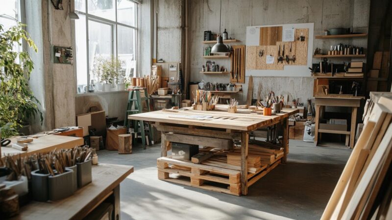 Les étapes essentielles pour un bureau palette : concevez votre propre meuble en bois